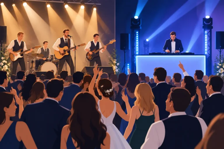 Live Band or DJ for a Packed Wedding Dancefloor